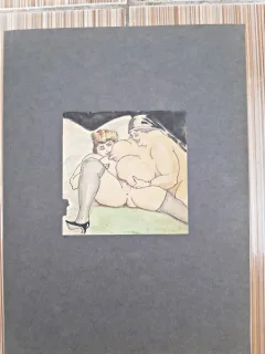 Desen erotic (cu passepartout)
