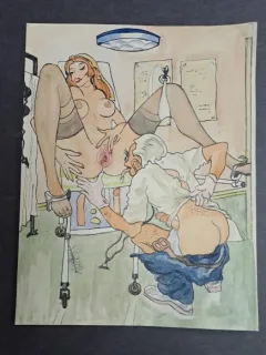 Desen erotic  (cu passepartout)