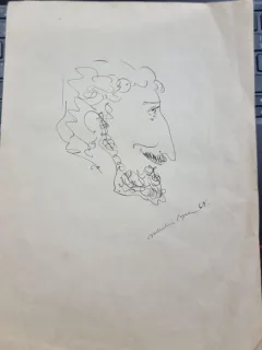 Desen față-verso în tuș - Valentin Popa