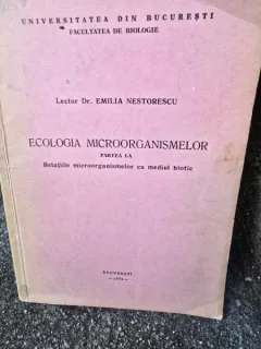 Ecologia microorganismelor - Emilia Nestorescu  partea I