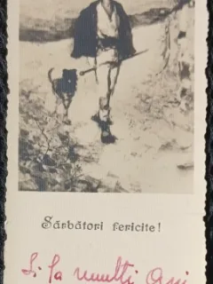 Felicitare pentru sarbatori, 1937