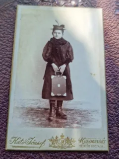 Fotografie adolescenta, tip CDV