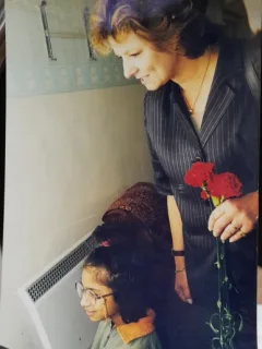 Fotografie, Alteta Sa Regala Pricipesa Margareta a Romaniei la Centrul de Plasament nr.7