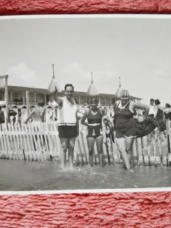 Fotografie, familie la Mamaia, 1929, Stella Litarczek