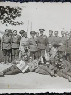 Fotografie, Grup de militari, 1943, Baden-Transnistria