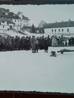 Fotografie, militari la o festivitate de premiere, perioada interbelica