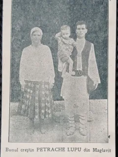 Fotografie tip Carte Postala, Bunul crestin Petrache Lupu din Maglavit