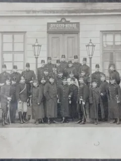 Fotografie tip Carte postala, Grup de artileristi din armata prusaca, 1902
