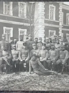 Fotografie tip Carte postala, Grup de militari maghiar in ptimul razboi mondial