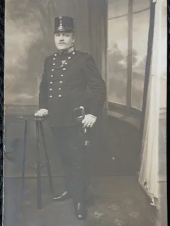 Fotografie tip Carte Postala, Tanar ofiter german, inceput de secol XX