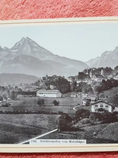 Fotografie tip CDV, Berchtesgaden vom Malerhugel, 1896