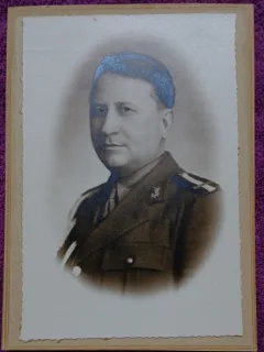 Fotografie tip CDV, Maior in armata romana, 1935