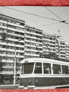 Fotografie, tramvi 4 prin Bucuresti, perioada comunista