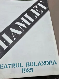 Hamlet, Teatrul Bulandra 1985 - Caiet de spectacol