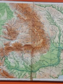 Harta Fizica a Romaniei