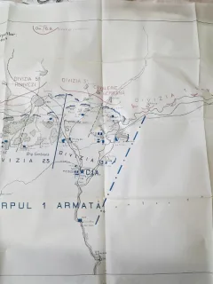 Harta. Schita nr.25, 1916, primul razboi mondial, detalii in descriere