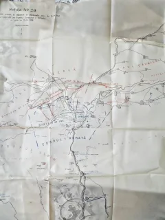 Harta. Schita nr.29, 1916, primul razboi mondial, detalii in descriere