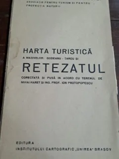Harta turistica a masivelor Godeanu, Tarcu si Retezatul