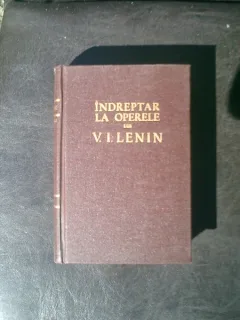 Indreptar la operele lui V. I. Lenin partea I