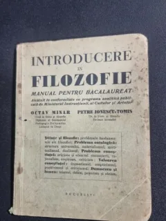 Introducere in filozofie - Manual pentru bacalaureat - Octav Minar, Petre Ionescu Tomis