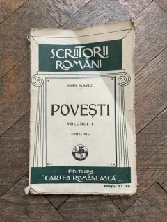 Ioan Slavici Povesti volumul 1 Editia a III-a