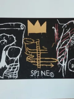 Jean-Michel Basquiat - Back of the Neck (Spatele gatului), litografie originala