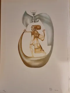 Jules Perahim, L Alphabet – Man with Menorah / Sameh – litografie originala