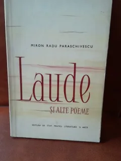 Laude si alte poeme - Miron Radu Paraschivescu  cu dedicatia autorului pentru Tudor Vianu