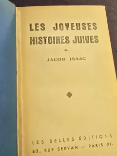 Les Joyeuses Histoires Juives - Jacob Isaac