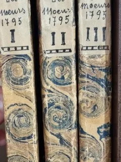 Les Moeurs (3 volume complete) - ediție de colecție din 1795, tipărită la Amsterdam.