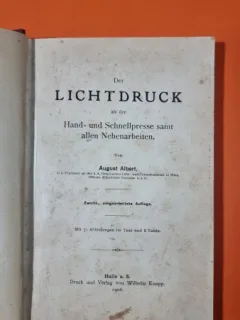 Licht Druck an der Hand-und Schnellpresse saint allen Nebenarbeiten - August Albert
