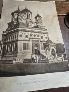 Manastirea Curtea de Argeș planșa cu heliogravura / 6 / după cliseu fotografic realizat de fotograful curții regale, I. Spirescu