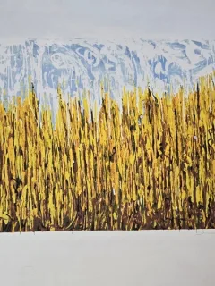 Mario Schifano - Campo di pane, litografia originala