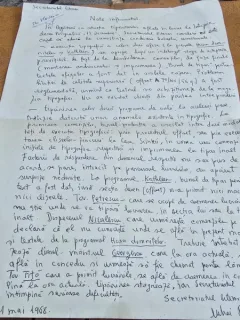 Nota informativa scrisa de Mihai Botez pentru Secretariatul Literar, 21 mai 1968