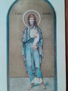 Preacuviosul Parinte Stelian realizata de pictor D. Belisare