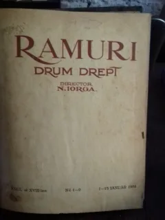 RAMURI - Drum drept, revista literara1924 - DIRECTOR N. IORGA