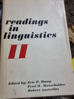 Readings in linguistics II