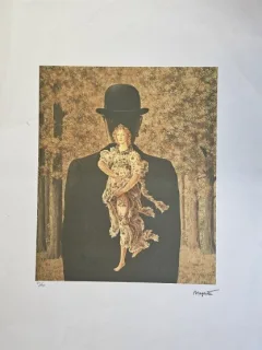 Rene Magritte -  Le bouquet tout fait, litografie originala