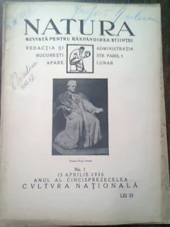 REVISTA NATURA NR.1/1926