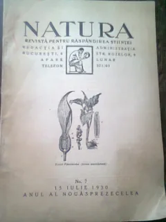 REVISTA NATURA NR.7/1930