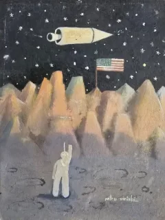 Tablou Petru Vintila - Visul astronautului (pictura)