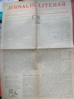 Ziarul Jurnalul Literar No. 53/Anul II - Director G. Călinescu
