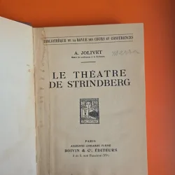 Le theatre de Strindberg - A. Jolivet