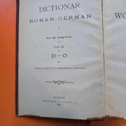 Dictionar roman-german vol. 1 A-C - Dr. H. Tiktin