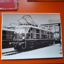 Fotografie Expozitie 100 de ani locomotive electrice Munchen 1979 DRG E1912 - 
