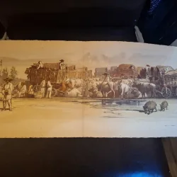 Targul Mosilor , Cromolitografie - AMEDEO PREZIOSI (1816-1882)