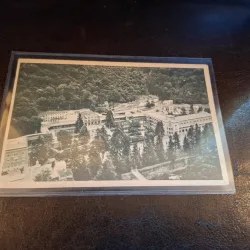Carte postala , Baile Herculane vedere generala din parc - din perioada interbelica