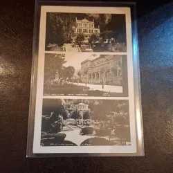 Carte postala , Baile Herculane , Hotel Ferdinand , Parcul , alb negru - (circulata)