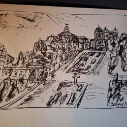 Gravura - strazi din Bucuresti - Dragos Morarescu -