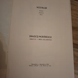 Nostalgii - Grafica - Arta decorativa (Catalog de Expozitie Noiembrie-Decembrie 1978) Cu Semnatura autorului Nr.89 si 86) - Dragoș Morărescu